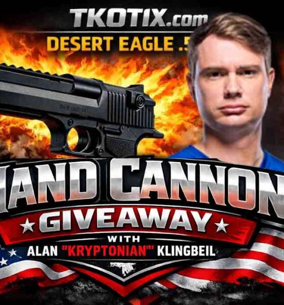 Banner promoting the TKOTIX Desert Eagle Giveaway with Alan Klingbeil