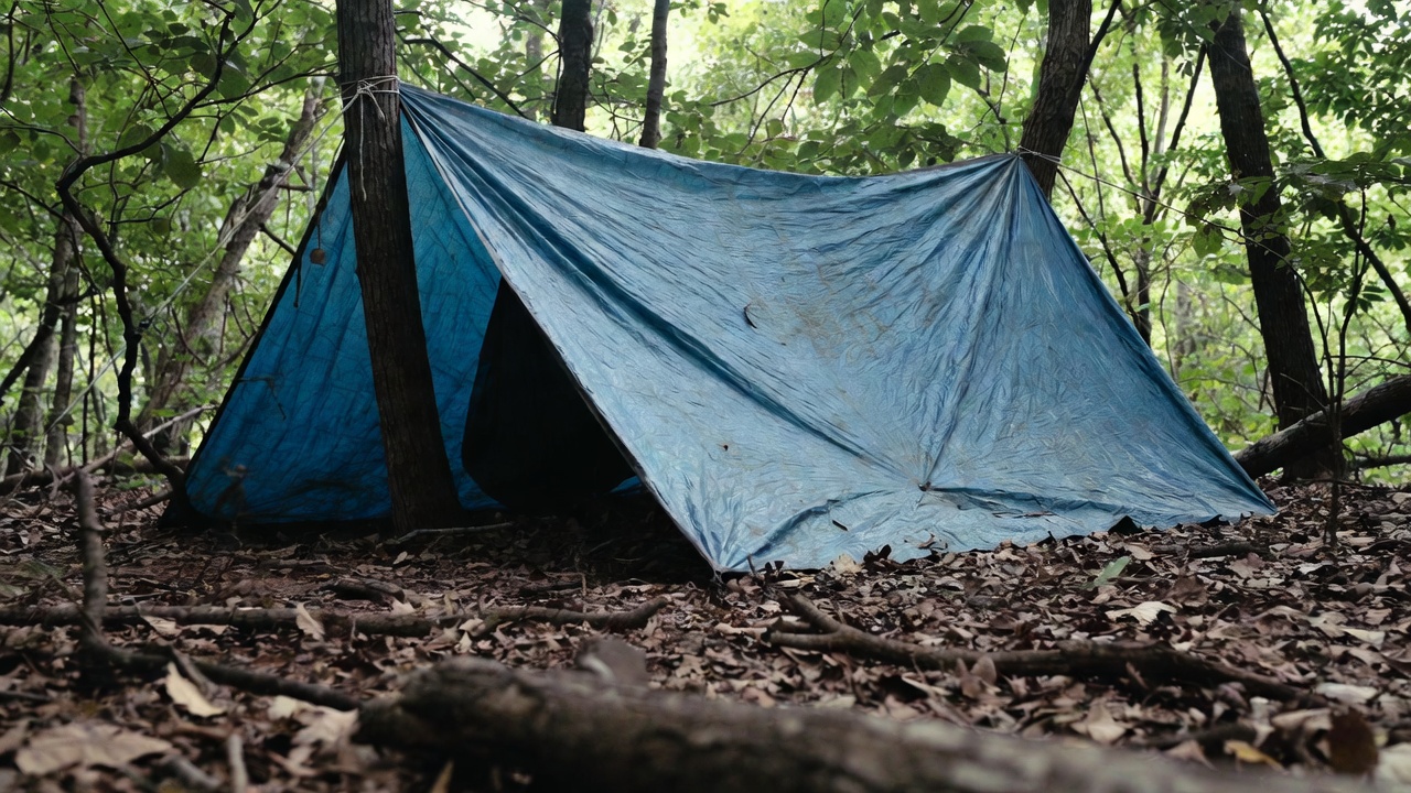 A-frame tarp style shelter - Popular Outdoorsman A frame tarp style shelter