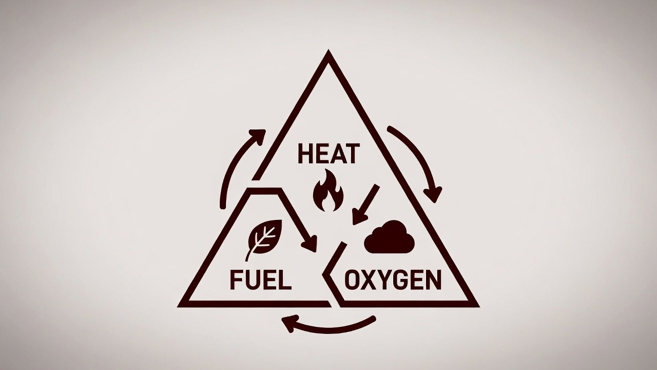 The fire try triangle info graphic - Popular Outdoorsman The fire try triangle info graphic
